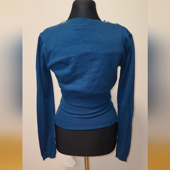 KOR@KOR wool knit top and Cropped Knit cardigan Coord set, made in Italy S - Picture 6 of 16